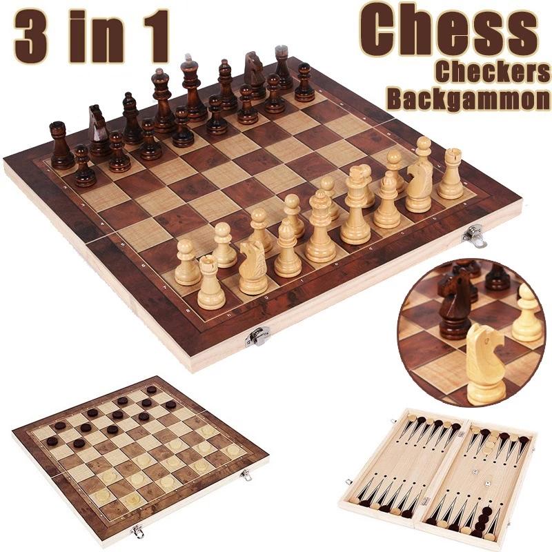 Board Game Operation - 3'ü 1 Arada Satranç Tahtası, Katlanır