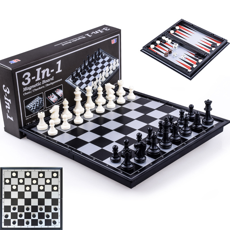 Board Game Operation - Katlanabilir Manyetik Satranç 25CM Dama Tavla