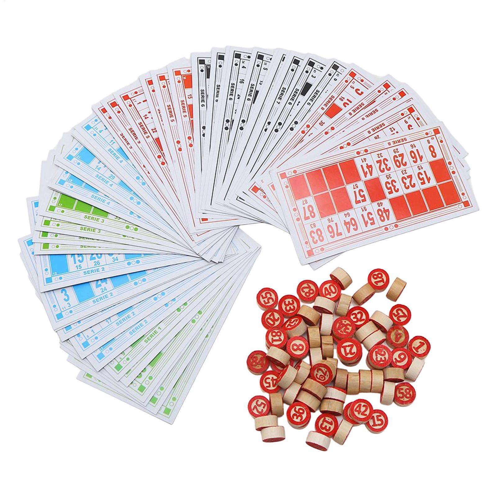 Board Game Vintage - Vintage Ahşap Bingo Oyun Seti Büyük