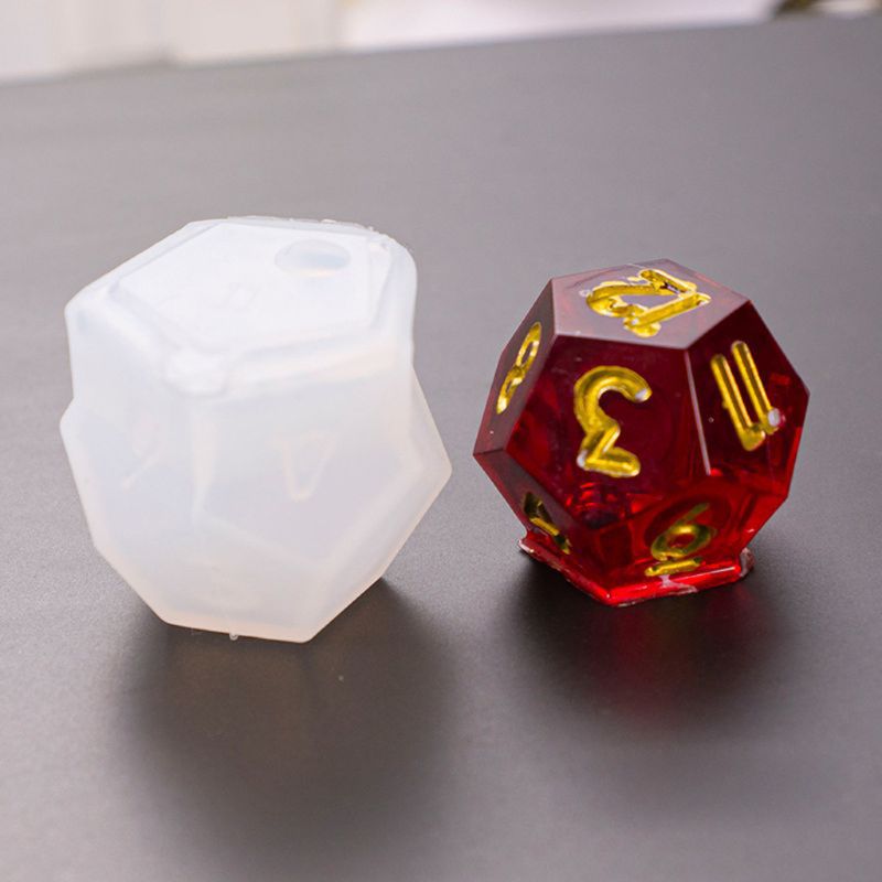 Board Game Operation - 8 Şekiller Reçine Zar Kalıp Mektup