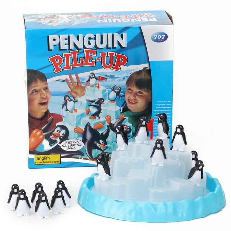 Board Game Quoridor - Buzdağı Yığılmış Penguen Dengeli Oyuncaklar Tahta