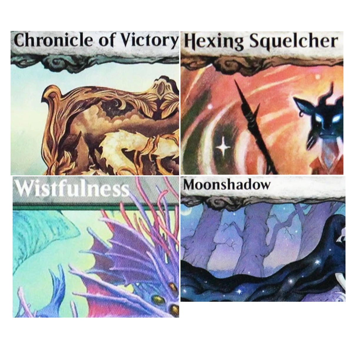 Board Game Quest - ECL 'Hexing Squelcher/Wistfulness/Vibrance' TCG M Proxy