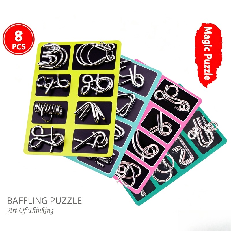 8 Parçalı Metal Bulmaca Seti K - Board Game Zone incelemesi ve fiyatı