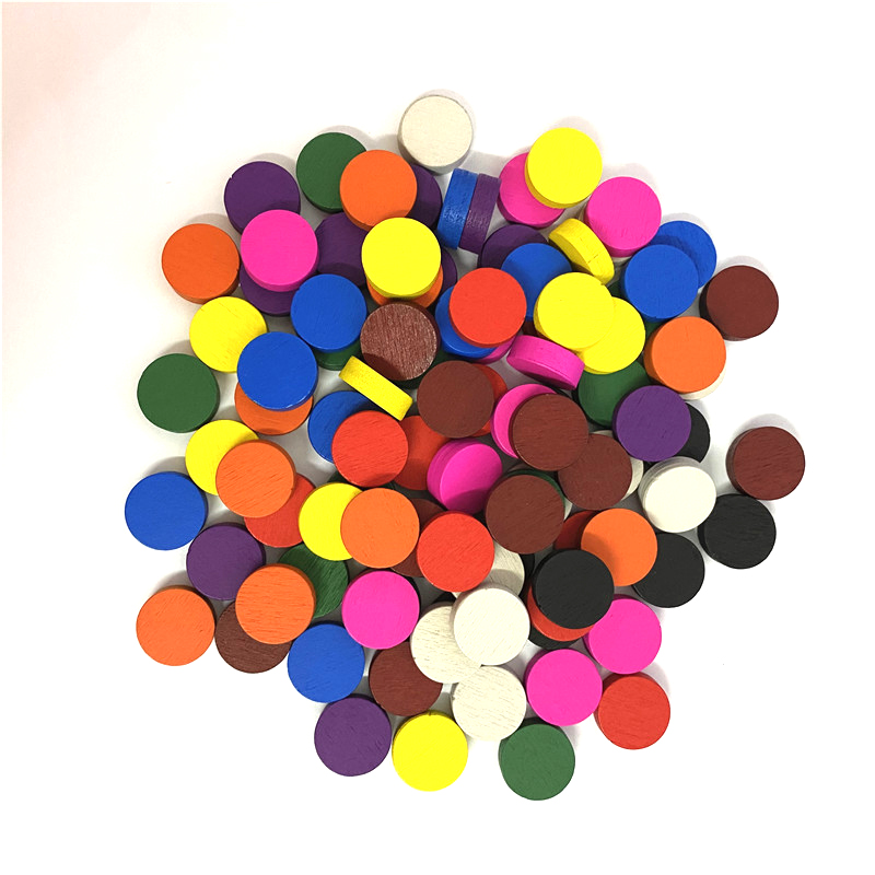 50 adet 15*5 MM 11 Renk Ahşap  - Game Token Counter incelemesi ve fiyatı