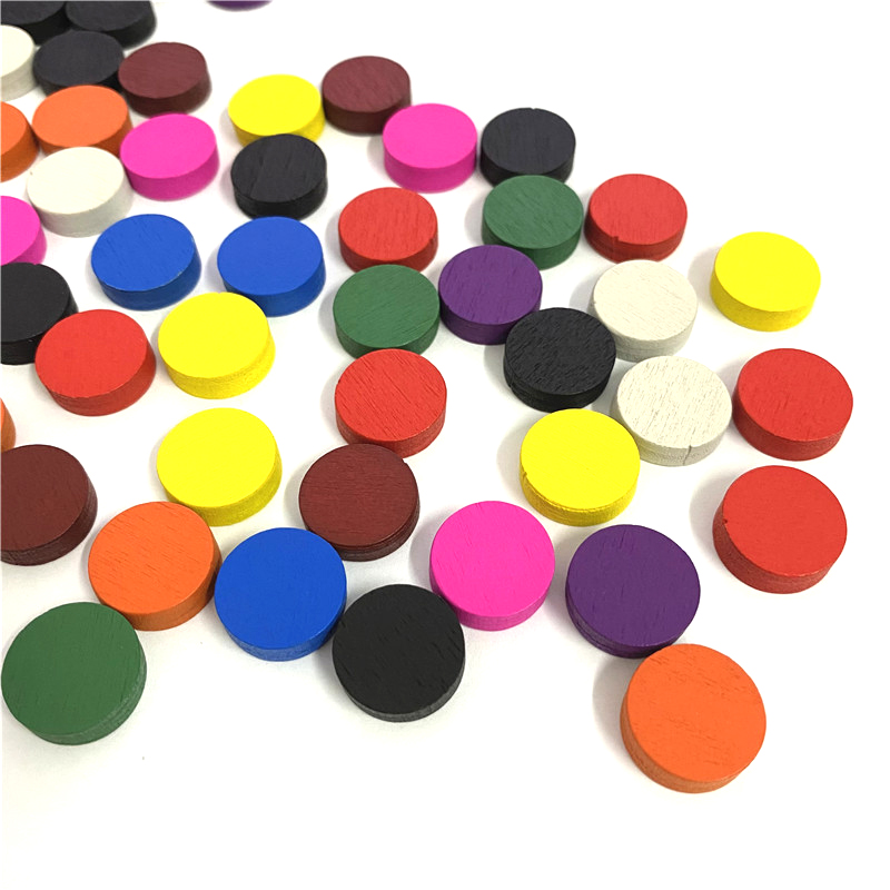 50 adet 15*5 MM 11 Renk Ahşap  - Game Token Counter incelemesi ve fiyatı